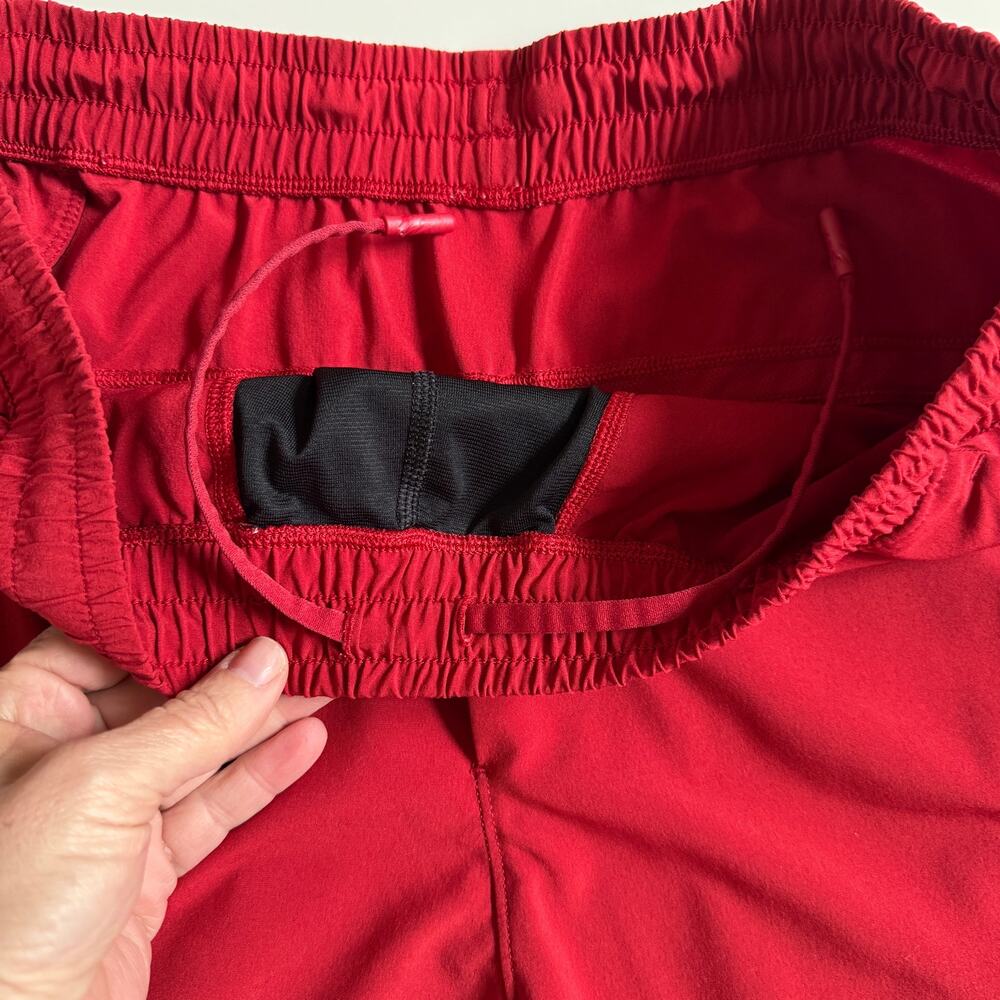Lululemon Pace Breaker Linerless Short Workout Large M7AQES Terra Orange Red EUC - Picture 11 of 16